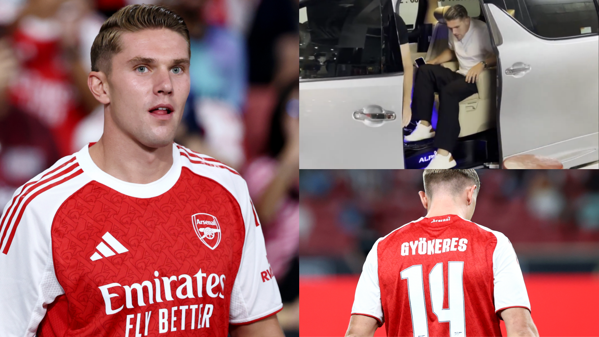 VIDEO: Viktor Gyokeres arrives in style! £64m Arsenal new